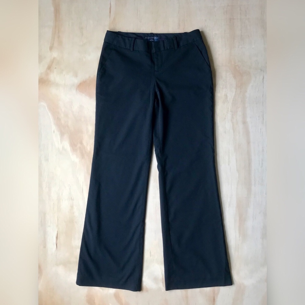 Banana Republic petite black slacks for women.